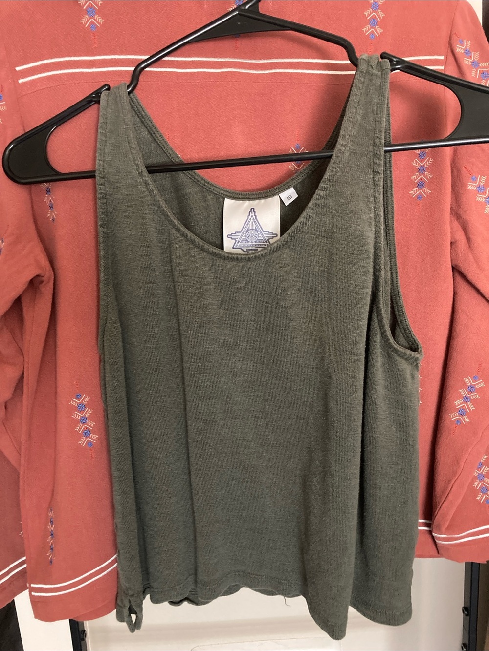 Jungmaven Sophie 100% Hemp Cropped Tank Top - Olive Green